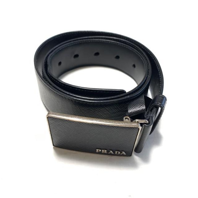 PRADA(プラダ) ベルト - 黒 レザー PRADA(プラダ) ベルト - 黒 レザー