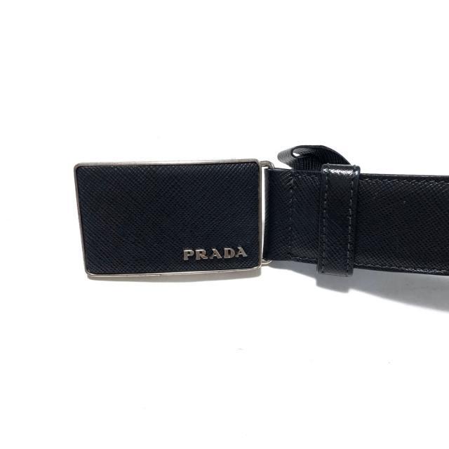 PRADA(プラダ) ベルト - 黒 レザー PRADA(プラダ) ベルト - 黒 レザー