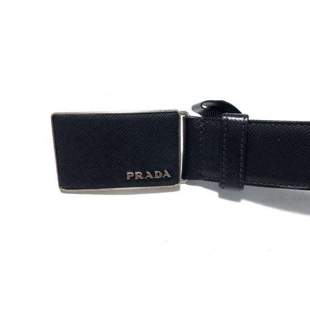 PRADA(プラダ)のPRADA(プラダ) ベルト - 黒 レザー レディースのファッション小物(ベルト)の商品写真