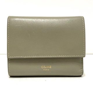 セリーヌ(celine)のセリーヌ 3つ折り財布 - グレーベージュ(財布)