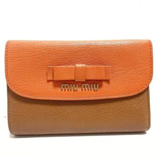miu miu リボン折り財布 miu miu リボン折り財布 折り財布 小物 レディース 【オープニング大セール】