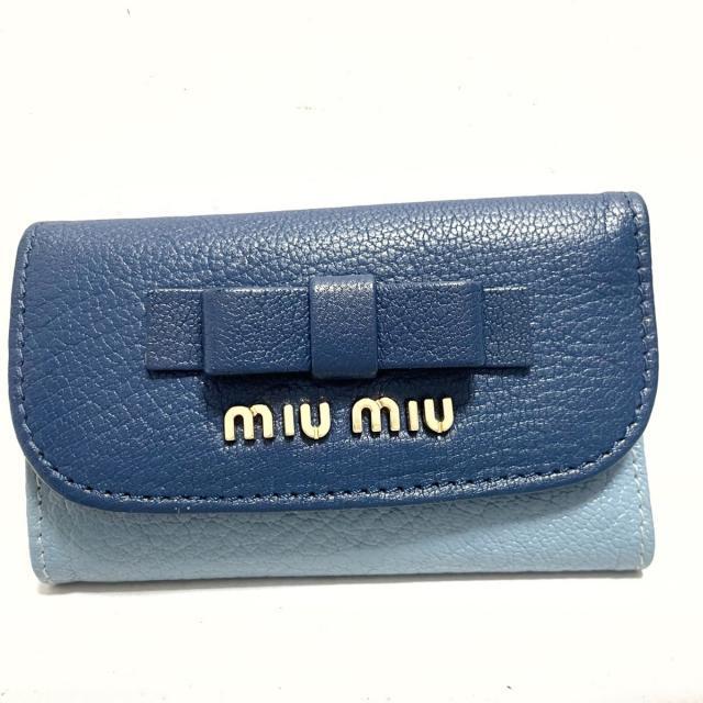 miumiu(ミュウミュウ)のmiumiu(ミュウミュウ) キーケース - 5M0222 レディースのファッション小物(キーケース)の商品写真