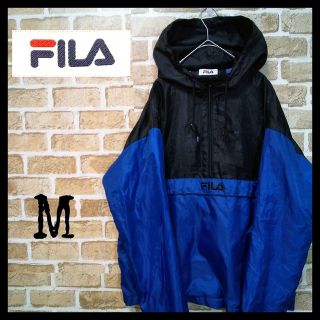 フィラ(FILA)のフィラ ナイロンジャケット ハーフジッププルオーバー 古着 90s Mサイズ(ナイロンジャケット)