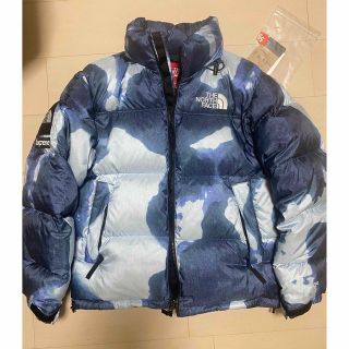 シュプリーム(Supreme)のsupreme north face ブリーチ　デニム　ヌプシ　S(ダウンジャケット)