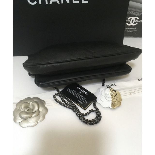 CHANEL(シャネル)の専用♡激レア★美品♡シャネル 2.55 チェーンショルダーバッグ ブラック正規品 レディースのバッグ(ショルダーバッグ)の商品写真