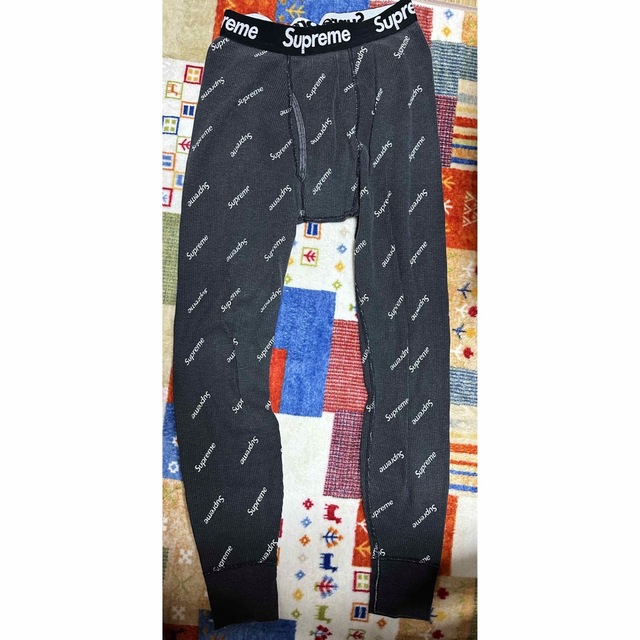 Supreme シュプリーム パンツ 18AW Hanes Thermal Pant ヘインズ サーマル パンツ  ブラック系 S S/P【新古品】【未使用】