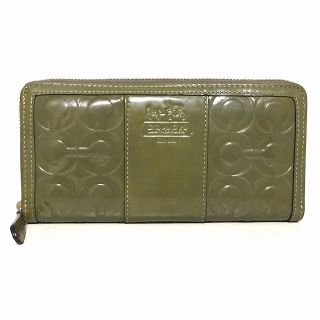 コーチ(COACH)のコーチ 長財布 42427 ダークグリーン(財布)