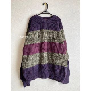 サンタモニカ(Santa Monica)のvintage mix color border knit(ニット/セーター)