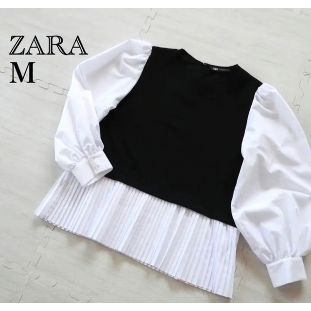 ZARA(ザラ)のプリーツトップス レディースのトップス(カットソー(長袖/七分))の商品写真