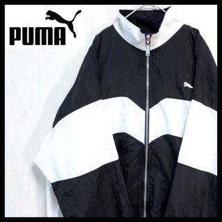 PUMA - 【激レア】puma プーマ ナイロンジャケット 刺繍 古着 90s 