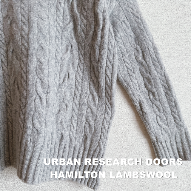 URBAN RESEARCH DOORS(アーバンリサーチドアーズ)の【URBAN RESEARCH】HAMILTON WOOL ケーブル ニット レディースのトップス(ニット/セーター)の商品写真