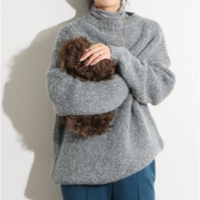 新品タグ付き IENA LA BOUCLE ボートネックプルオーバー アルパカ レディース トップス