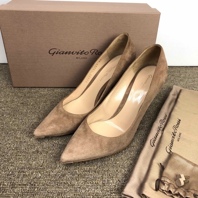 36 Gianvito Rossi プレーン パンプス ピンクベージュ 23 - natuvia.cr