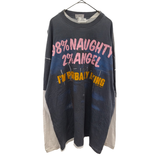 VETEMENTS ヴェトモン Demna´s Favorite Naughty Angel L/S Tee UAH19TR327  デムナズフェイバリット ノーティーエンジェル 転写プリント オーバーサイズ長袖Tシャツ ロングカットソー 登場!