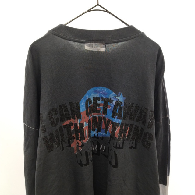 VETEMENTS ヴェトモン Demna's Favorite Naughty Angel L/S Tee UAH19TR327 デムナズフェイバリット ノーティーエンジェル 転写プリント オーバーサイズ長袖Tシャツ ロングカットソー VETEMENTS ヴェトモン Demna's Favorite Naughty Angel L/S Tee UAH19TR327 デムナズフェイバリット ノーティーエンジェル 転写プリント オーバーサイズ長袖Tシャツ ロングカットソー