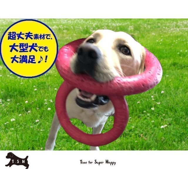 2点セット 犬用 EVA樹脂製フリスビー(S&Lサイズ・黄緑)噛む