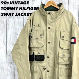 トミーヒルフィガー(TOMMY HILFIGER)の90sヴィンテージ古着TOMMY HILFIGER 3WAYマウンテンパーカーL(マウンテンパーカー)