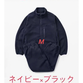 ワンエルディーケーセレクト(1LDK SELECT)のennoy Polartec City Fleece NAVY× BLACK M(スウェット)