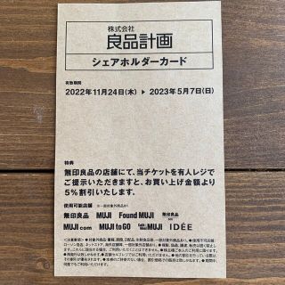 ムジルシリョウヒン(MUJI (無印良品))のお値下げ不可　無印良品シェアホルダーカード(ショッピング)