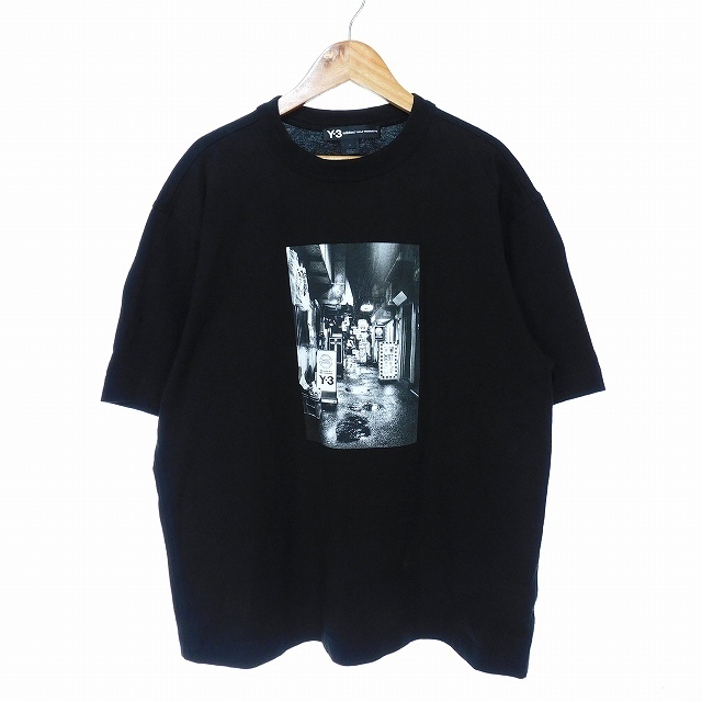 ワイスリー Y-3 グラフィック Tシャツ プリント ロゴ 半袖 M 黒