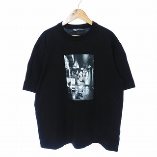 ワイスリー(Y-3)のワイスリー Y-3 グラフィック Tシャツ プリント ロゴ 半袖 M 黒(Tシャツ/カットソー(半袖/袖なし))