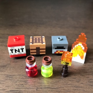 レゴ(Lego)の新品✨レゴ LEGO 正規品 ③マインクラフト  TNT 作業台 釜戸 松明 炎(知育玩具)