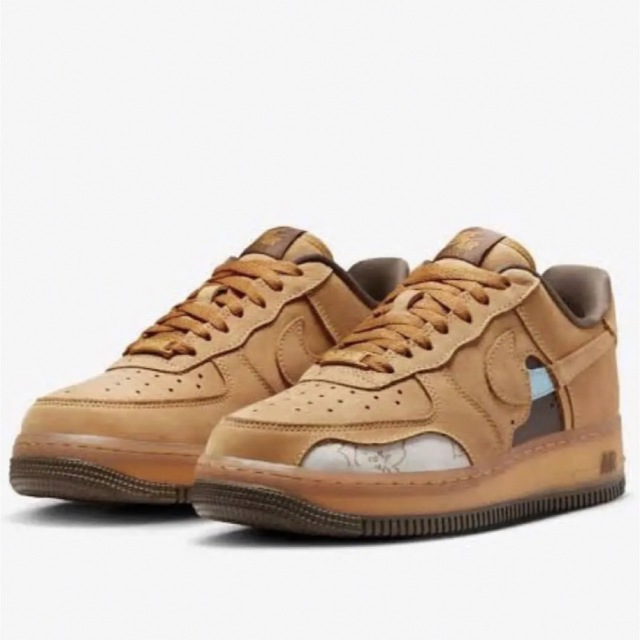 NIKE WMNS AIR FORCE 1 Cut Out Wheat 29cm