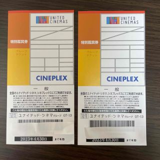 ユナイテッドシネマ　映画鑑賞券　2枚(その他)