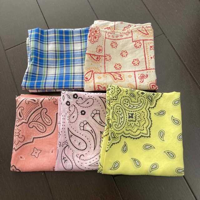 バンダナ5枚セットの通販 by sea|ラクマ バンダナ 5枚セット