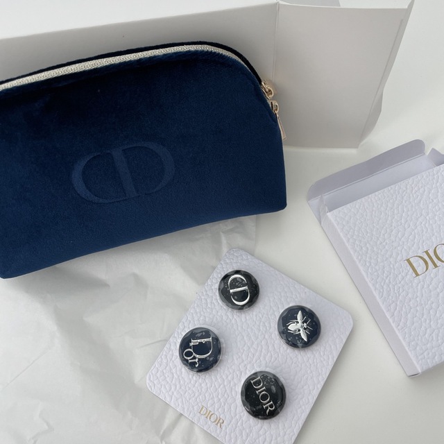 Dior(ディオール)のdior ポーチ　ピンバッジ　ノベルティ　限定 レディースのファッション小物(ポーチ)の商品写真