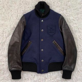 Drawer - ドゥロワー スタジャン レザー エンブレム ラムレザー ロゴ
