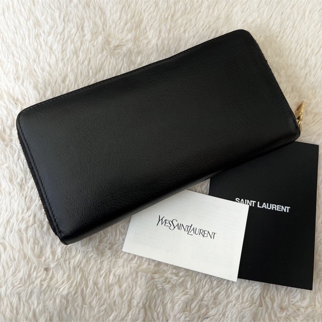 YSL イヴサンローラン サンローラン レディース 黒 長財布