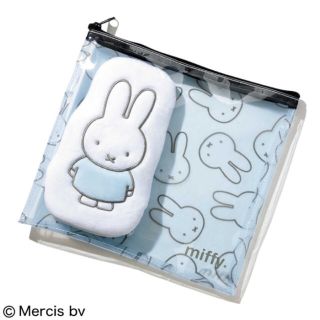 ミッフィー(miffy)のmiffy ミッフィー ふわふわ＆クリアポーチ 2個セット 付録(ポーチ)