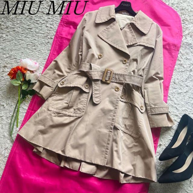 miumiu コットンロングコート