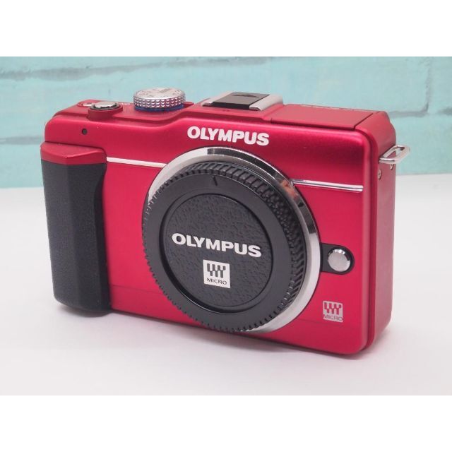 OLYMPUS(オリンパス)のオリンパス ペン E-PL1s レッド ボディ のみ スマホ/家電/カメラのカメラ(ミラーレス一眼)の商品写真