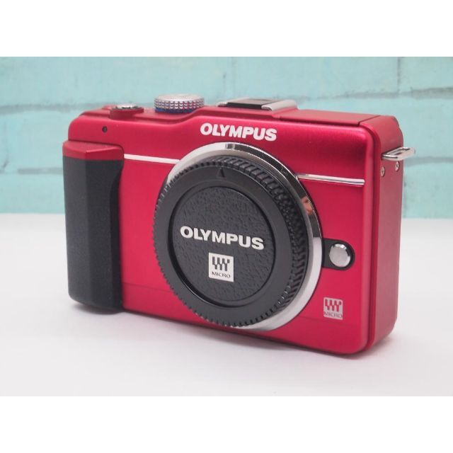 OLYMPUS(オリンパス)のオリンパス ペン E-PL1s レッド ボディ のみ スマホ/家電/カメラのカメラ(ミラーレス一眼)の商品写真