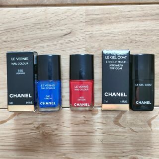 シャネル(CHANEL)のCHANEL ネイル エナメル トップコート3本セット(マニキュア)