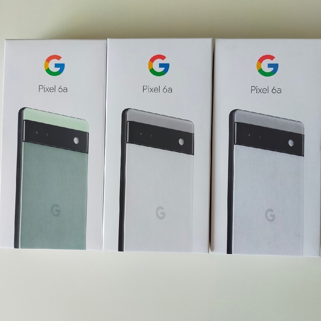 Google Pixel 6a 新品3セット 白2 緑1