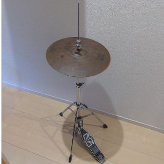 TAMAのハイハットスタンド SABIANシンバル付きドラム