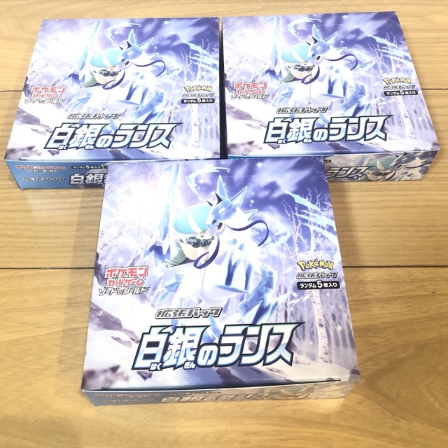 ポケモンカード 白銀のランス 3 BOX シュリンクなし www