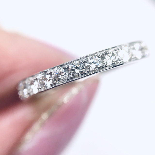 0.50ct  上質天然ダイヤモンド　PT950 エタニティリング レディースのアクセサリー(リング(指輪))の商品写真