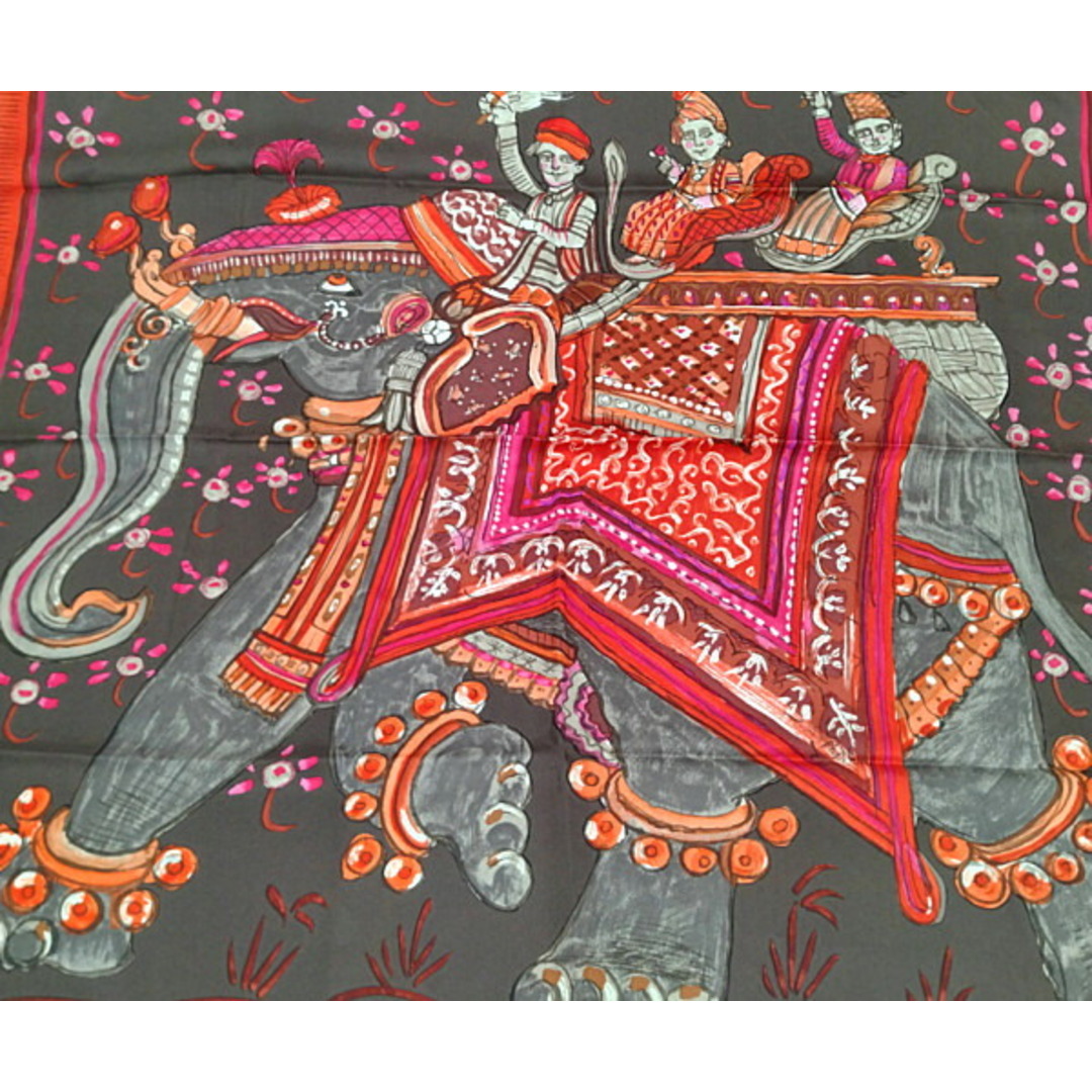 HERMES エルメス シルク スカーフ カレ90 BELOVED INDIA 深いインドの愛 愛すべきインド 正規品 /29576