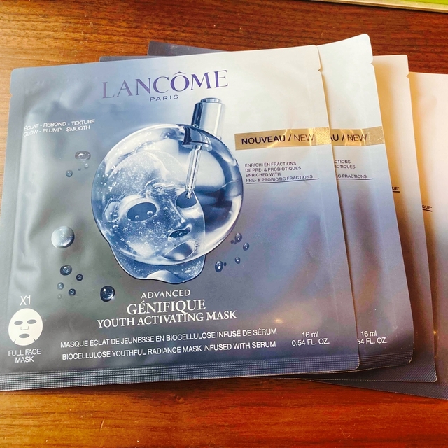 LANCOME(ランコム)のランコムジェニフィックアドバンストバイオセルロースマスク5枚 コスメ/美容のスキンケア/基礎化粧品(パック/フェイスマスク)の商品写真