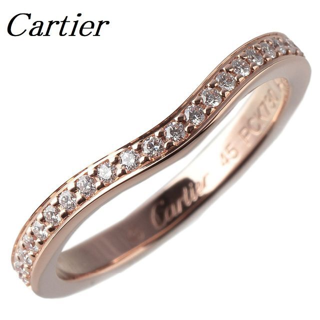 ☆Cartier☆ 炒めれ バレリーナ ウェディングリング 結婚指輪 pt950 ☆Cartier☆ 炒めれ バレリーナ ウェディングリング 結婚指輪 pt950