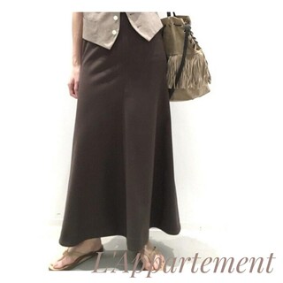 アパルトモンドゥーズィエムクラス(L'Appartement DEUXIEME CLASSE)のL'Appartement Punch Flare skirt カーキ 36(ロングスカート)