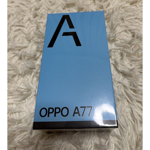 スマートフォン本体新品未使用品　SIMフリー　OPPO A77 128GB ブルー