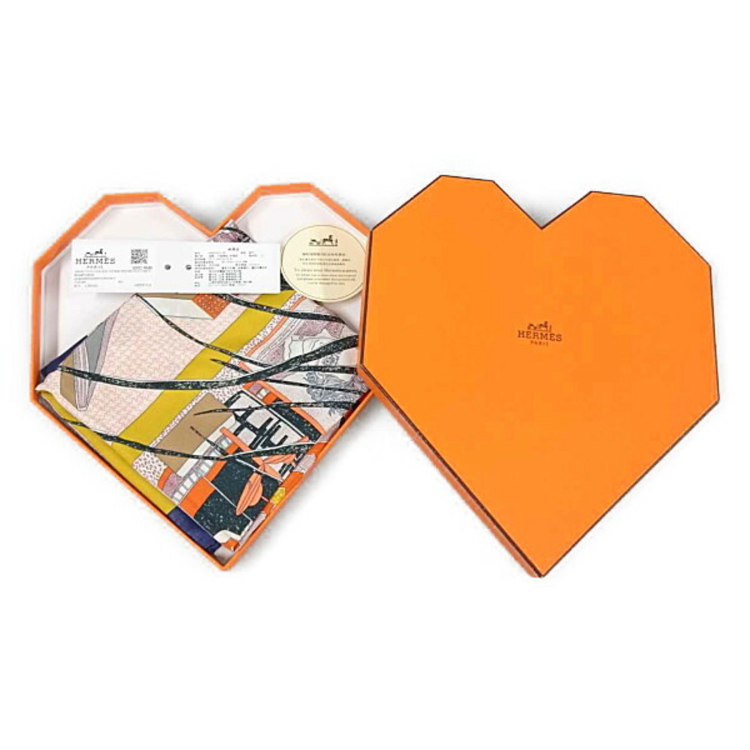 HERMES エルメス シルク スカーフ カレ70 Rendez-Vous Chez Hermes ネイビー 正規品 /29290