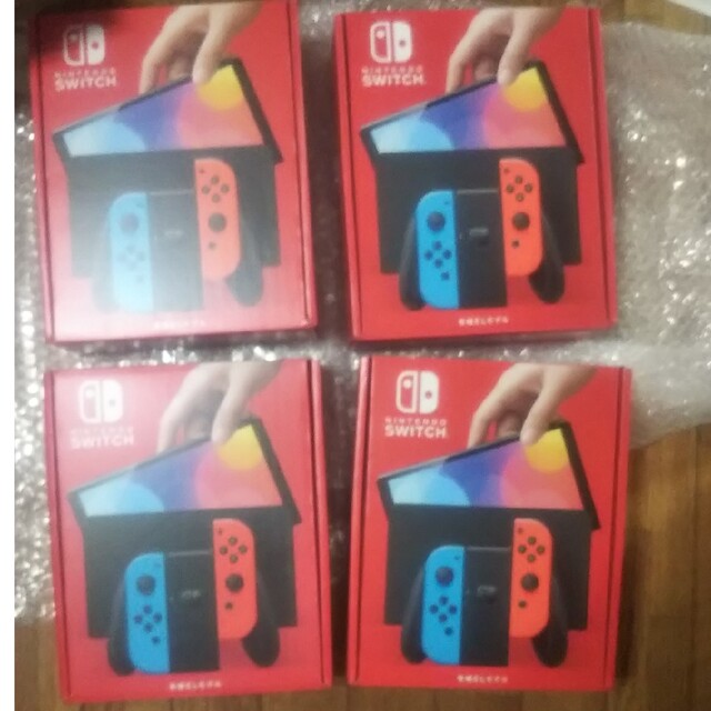 有名人芸能人】 Nintendo 任天堂Switch有機ELネオンカラー×4 新品、未