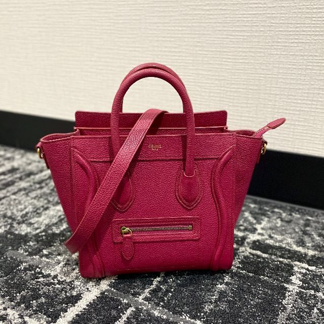 celine - 新ロゴ CELINE セリーヌ ラゲージ ナノショッパー