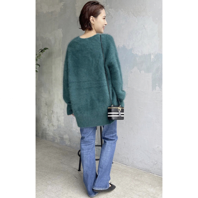 Spick & Span ファーニットVネックプルオーバー